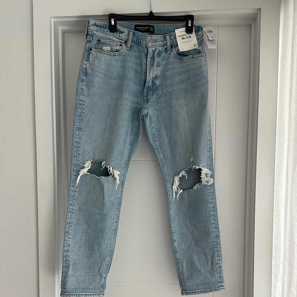 Abercrombie &Fitch Vintage stretch 90s slim Men’s distressed jeans